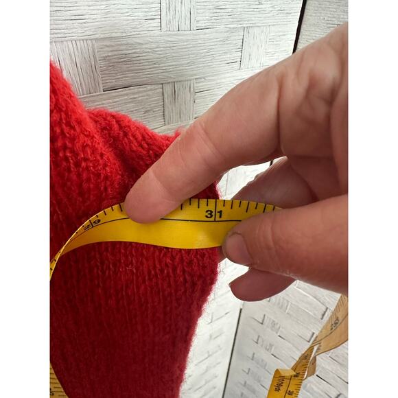 Seventh Avenue women’s long cardigan red cozycore packets cable knit plus size  - Picture 6 of 8